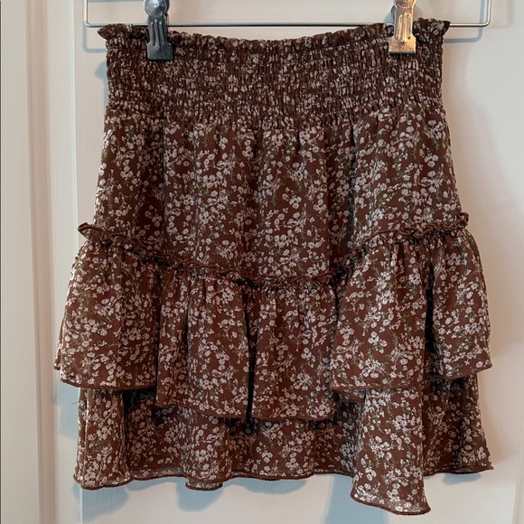 Dresses & Skirts - Altar’d State floral ruffled skirt